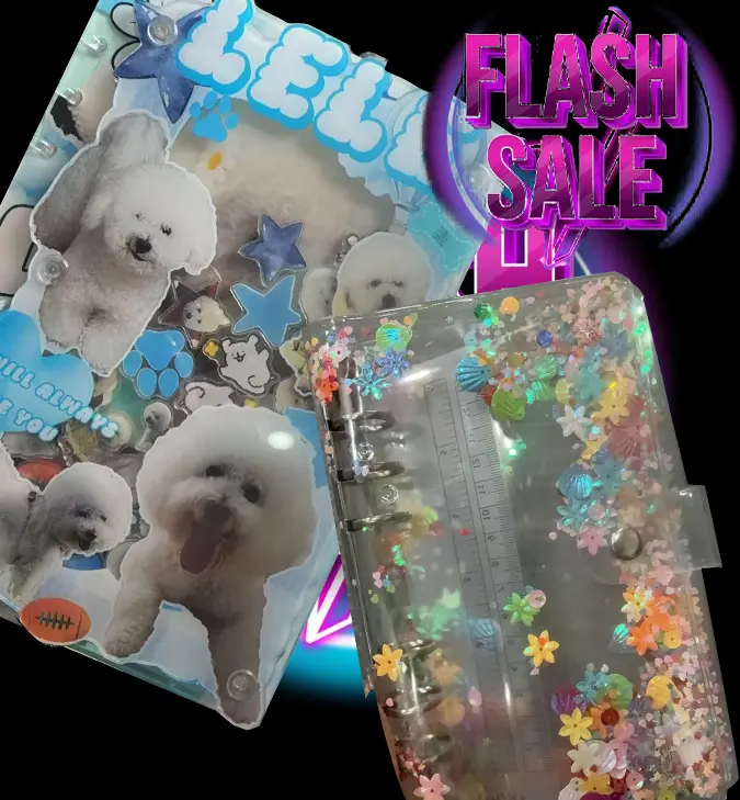 DIY acrylics shakernotebooks versaile multifuntion purpose notebooks