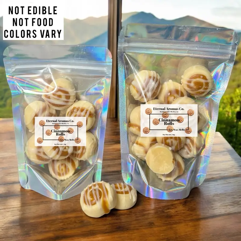 Cinnamon Roll Wax Melts (MINI) | Cinnamon Bun Wax Melts | Soy Wax Melts | Cinnamon Wax Melts | Food Wax Melts | Cinnamon Rolls | Cinnamon Buns | MINI Cinnamon Roll Wax Melts Candle Decor Ornaments Decoration holiday candle Made-To-Order