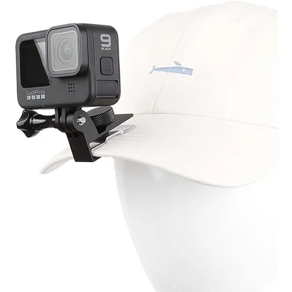 PellKing Baseball Cap Metal Clip Mount Baseball Cap Clamp Quick Release Mount Compatible with GoPro Hero 10 9 8 7 6 5 Black,DJI Osmo Action 2,AKASO and Most Action Cameras