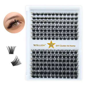 Summer Makeup, Mixed Length Individual Cluster False Eyelashes, 168pcs/box Natural Look Eyelash Extensions False Eyelashes, Eyelash Makeup Supplies for Women & Girls, Eyelash Clusters, DIY Lash Clusters, Eyelash Falsies