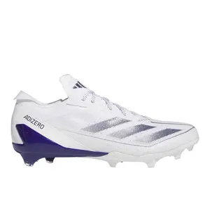 adidas Mens Adizero Electric Football Sneakers Shoes - Purple, White adidas Mens Adizero Electric Football Sneakers Shoes - Purple, White