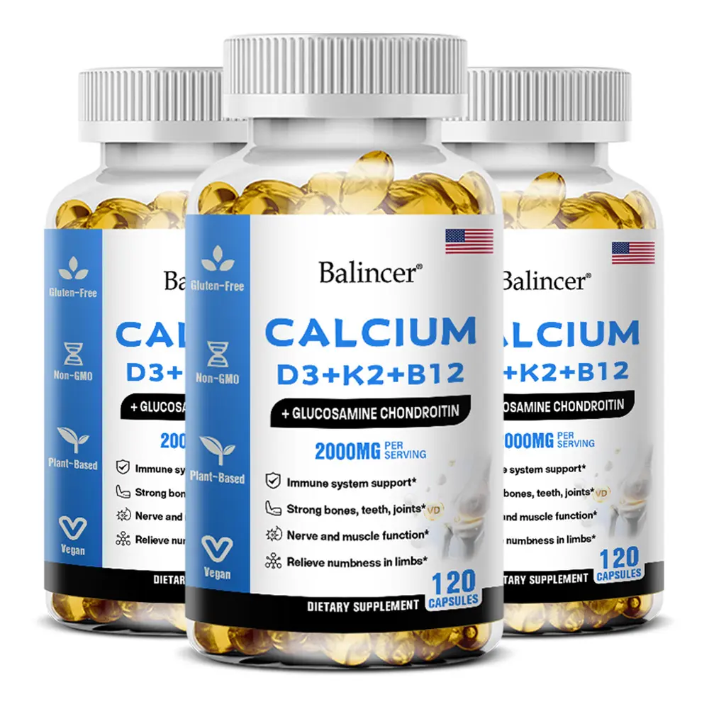 Balincer Calcium health supplements,Support bone and joint health, 120  Capsules