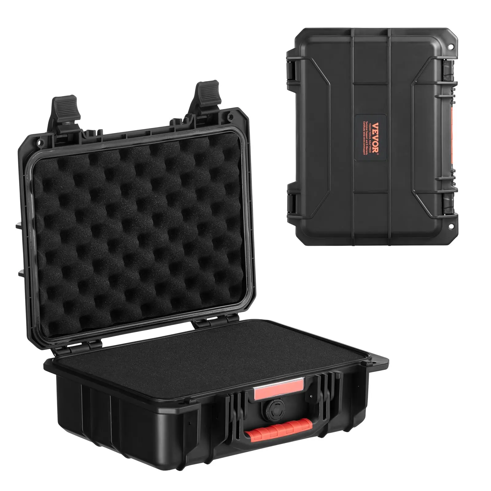 【DealsForYouDays】VEVOR IP67 Rated Polycarbonate Tactical Hard Case with Pre-cut Foam, Retractable Pull Handles, Padlock Hole, Cover, Pressure Valve, Heavy-Duty Dry Box for Drones, Diving Activities (40x32x16.6 in), Automatic, Cameras