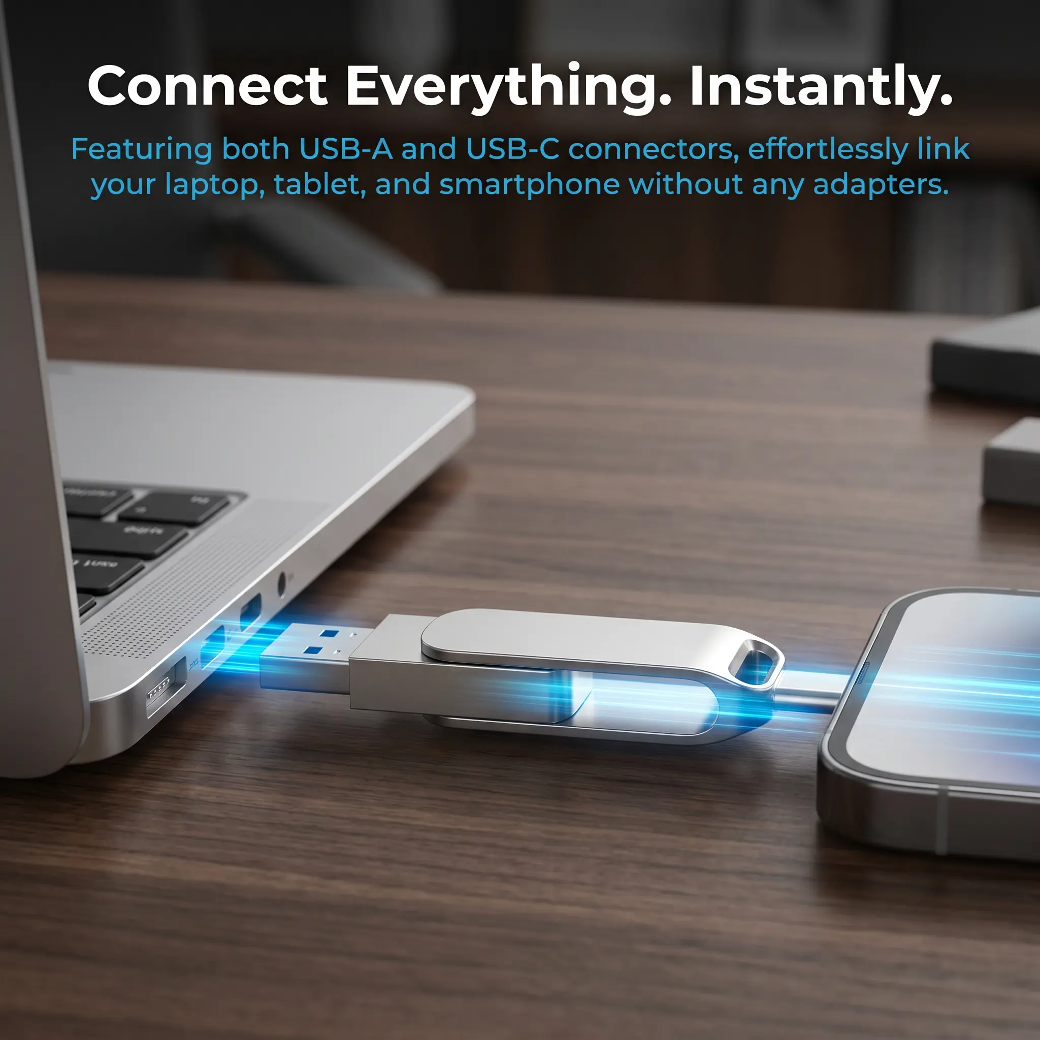 16TB Flash Drive with Metal Swivel Body & Keychain Loop, Dual USB 3.0 & Type-C OTG, Fast Read and Write Speeds, Shockproof & Dust-Resistant for Travel, Laptops, and Tablets, Daily File Sharing, Built-In Keychain Loop, Dual Usb Connector, Dust Resistance,,