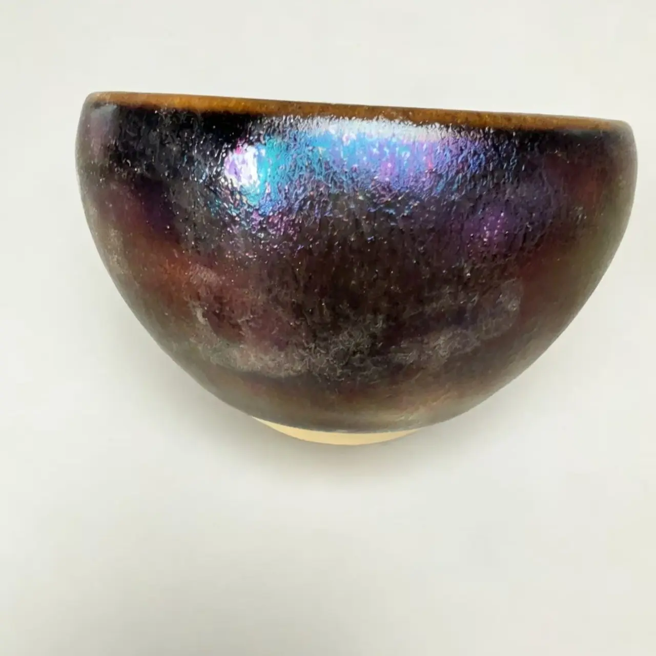 Cosmic Nebula Handcrafted Ceramic Teacup – Iridescent Jianzhan