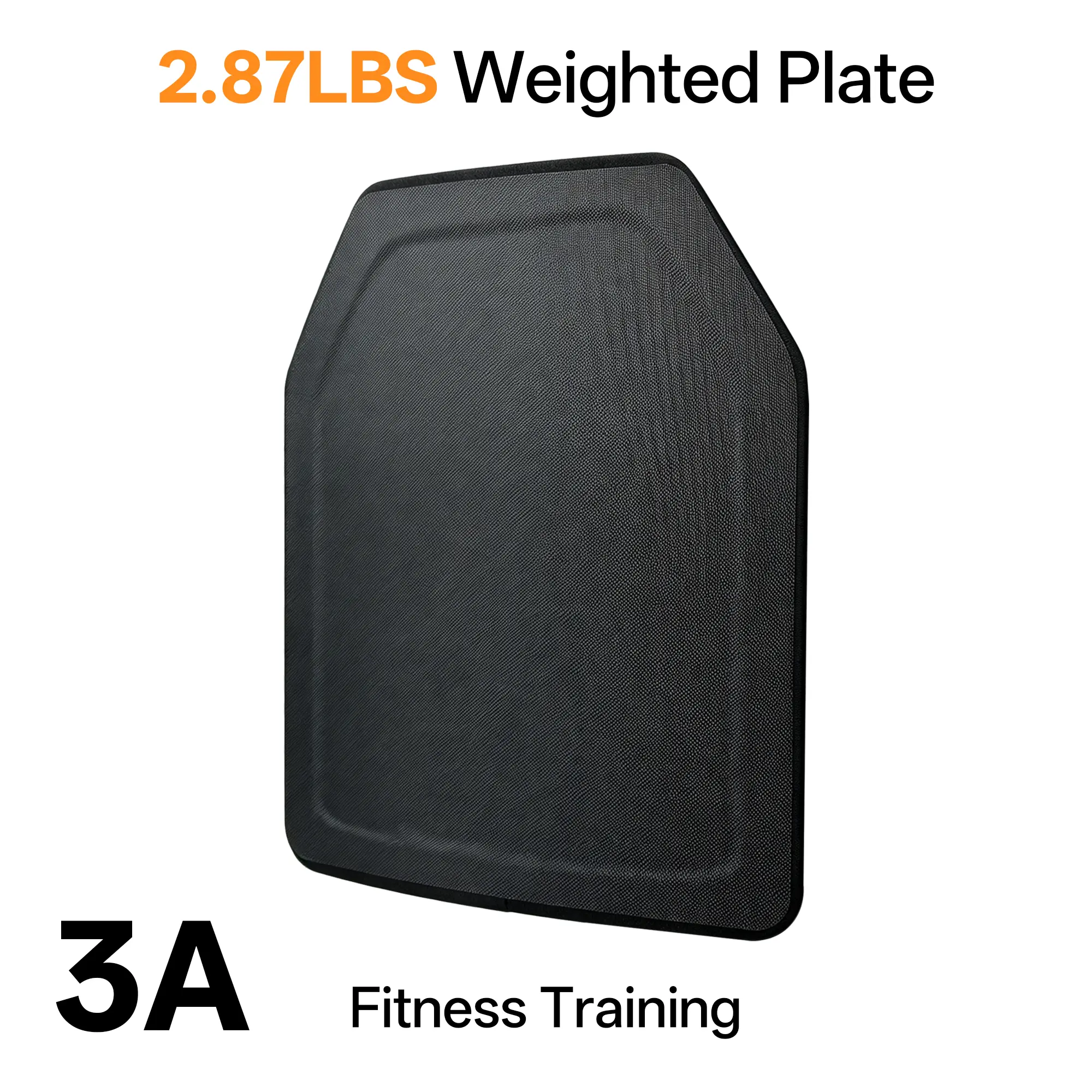 3A Training Weighted Vest Plates (2.87 lbs), 10 x 12 inches, Strength Training Plates for Workouts and Fitness Training.