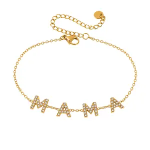 'MAMA' diamond bracelet