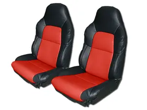 For CHEVY CORVETTE C4 STANDARD 1994~1996 , IGGEE Premium Leatherette, 2 Front seats, Original fit