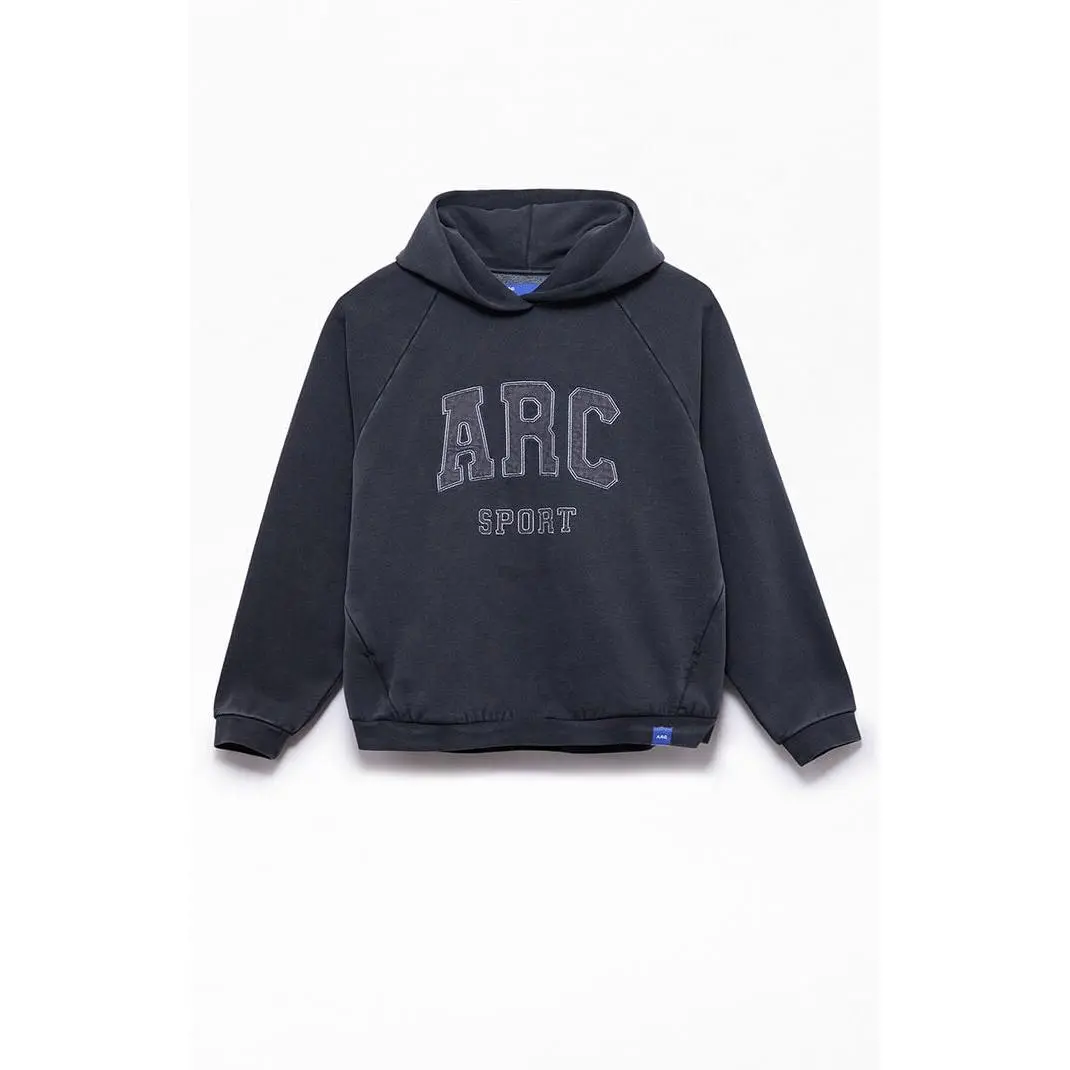 A.R.C. Men's Black Raglan Sport Fleece Hoodie