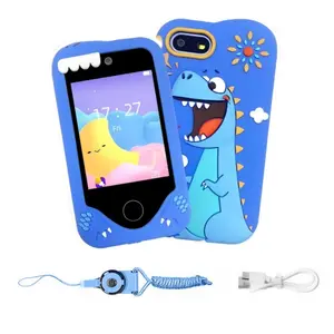 Smart Toy Phone, 2.8 Inch Touchscreen Learning Device, Dual Camera, Music, 40+ Mini Games, Calculator, Alarm, Timer, Educational Gift for Boys