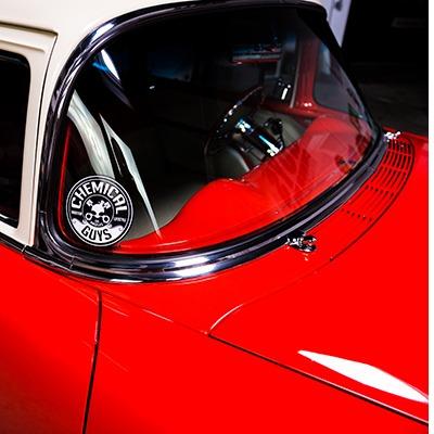 CHEMICAL GUYS Round Decal Sticker – Durable Weather-Resistant Vinyl Sticker with Iconic Logo, Perfect for Cars, Toolboxes, Laptops & More, Adds Style Anywhere You Stick It