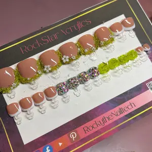 Botanical Toe Presson nails