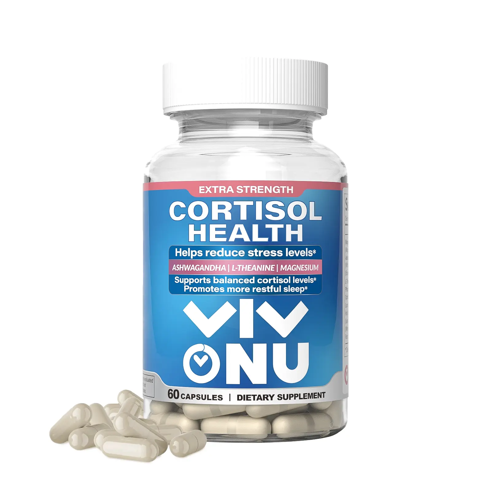 VivoNu Cortisol Health – 60 Capsules | Supports Healthy Cortisol Levels, Reduces Stress & Anxiety, Promotes Better Sleep, Enhances Exercise Performance