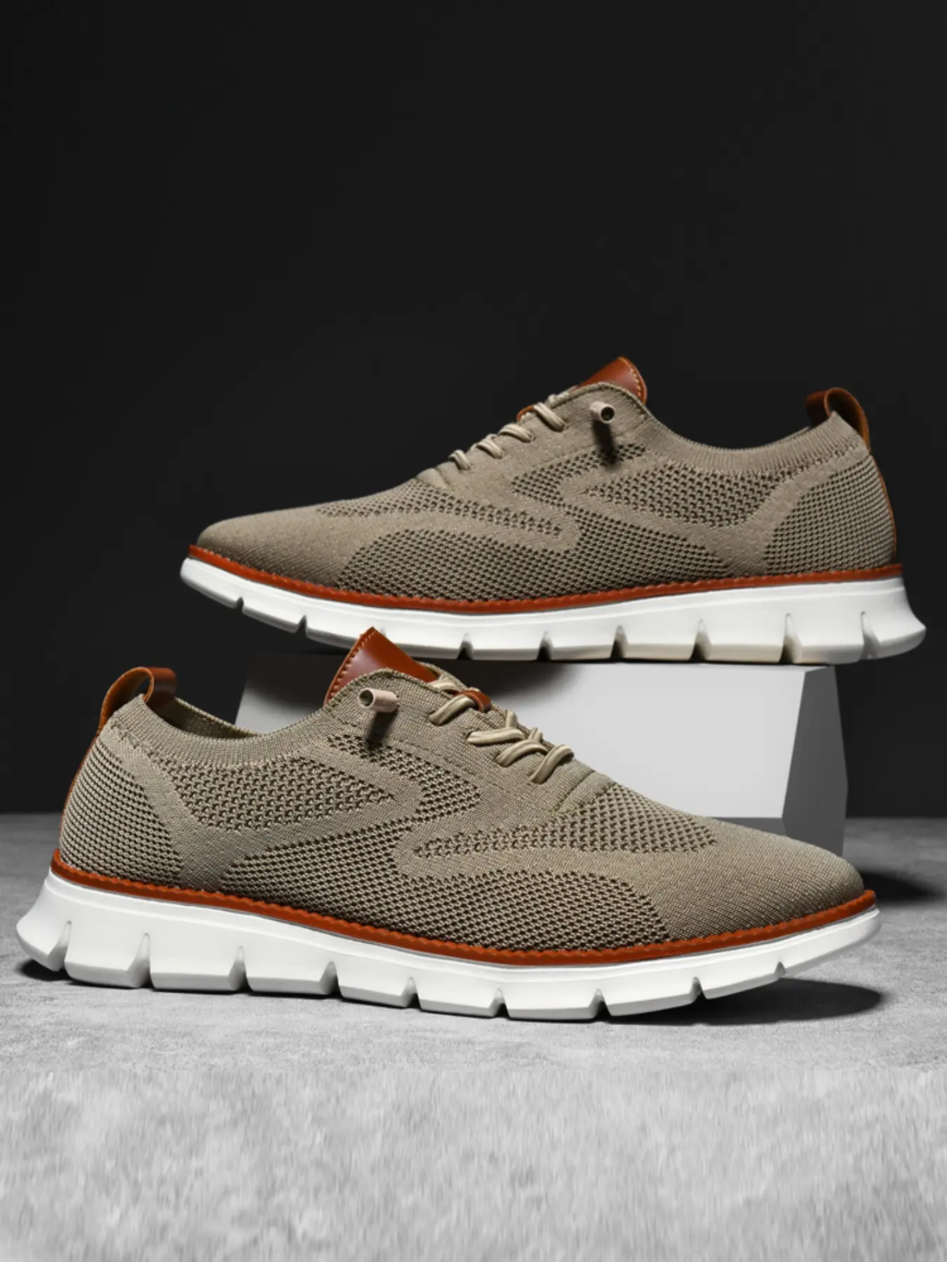 Sizes 40-48, 10 Colors,  Men's Sport Outdoor Flyknit Sneakers, Low Top Sneaker, Fashion Athletic Sneaker, Fashionable Versatile Sneakers, Breathable Textile Business Shoes, Lightweight Soft Sole, Slip-On, Low Top Trainers