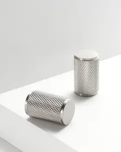 MERCER KNURLED BRASS CABINET KNOB