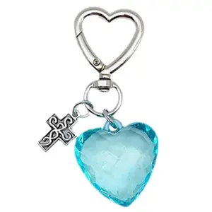 Fashionable Keyring Accessory Heart Keychain Decoration for Various Occasion