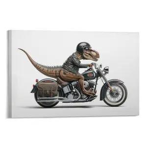 T-Rex Poster Canvas Print Poster Canvas Wall Art For Bedroom Decor Bar Office Room Decor Gift