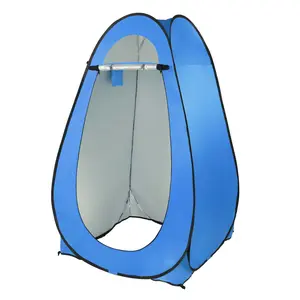 Portable Pop Up Tent Changing Room Camping Shelter Blue for 1-2 Person Outdoor Bathroom Shower Dressing Privacy