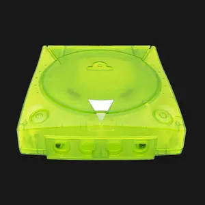 Retro Video Game Replacement Plastic Case Translucent for SEGA Dreamcast Console Transparent Yellow ABS Material 20x20x8CM Aesthetic Durable