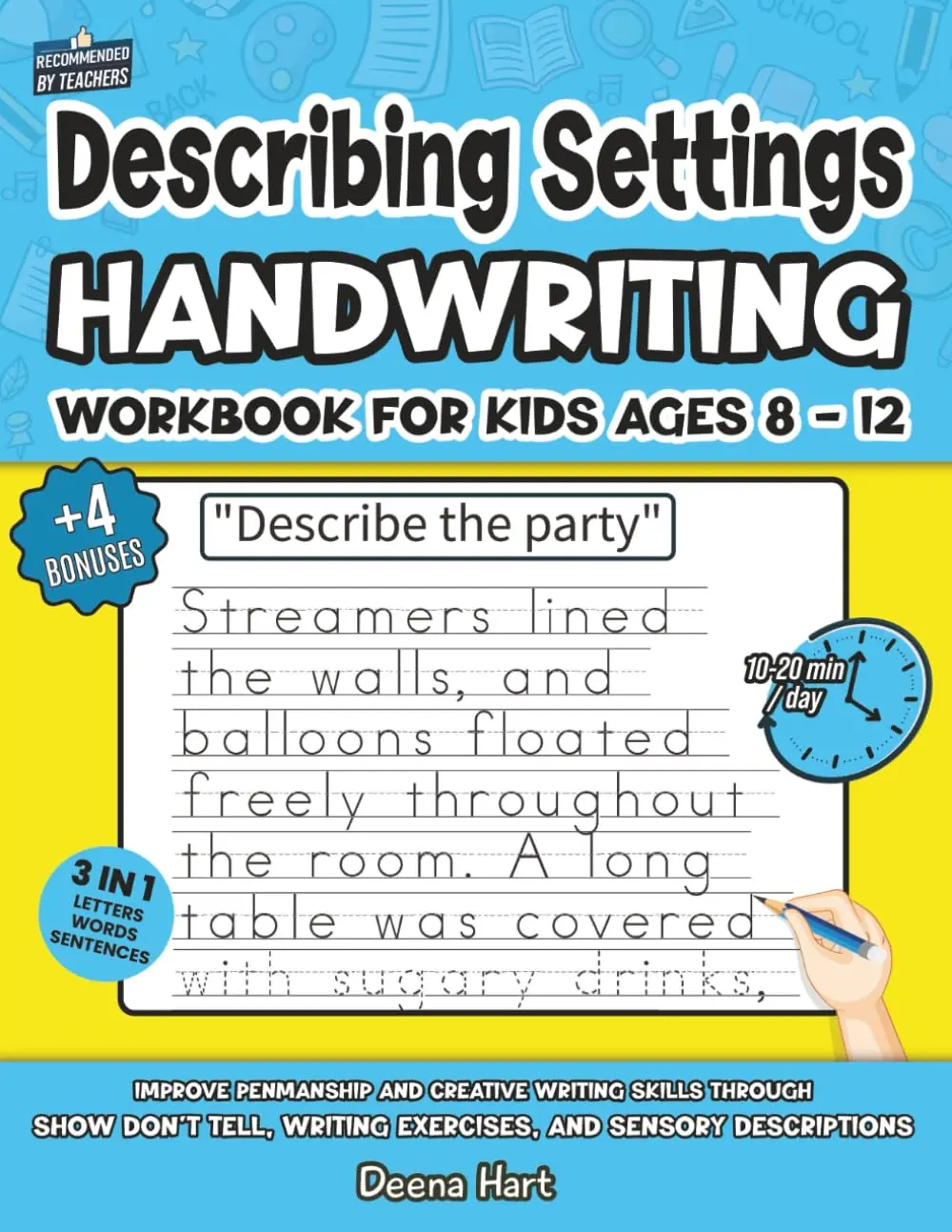 Describing Settings Handwriting Workbook for Kids Ages 8-12: Improve Penmanship and Creative Writing Skills Through Show Don't Tell, Writing ... (Empowering Handwriting and Language Arts)
