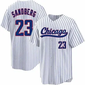 Popular #23 Ryne Sandberg Home Pinstripe Replica Baseball Jersey - Limited Stock