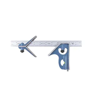 Combination Square (3-Piece) | Machinist Blade, Square and Center Head
