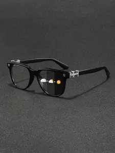 New square photochromic glasses, unisex, featuring a stylish, light luxury, elegant, artsy, and business design with photochromic frames, availabletiple styles to choose from, making it the perfect gift for him, suitable for daily wear and as decorative g