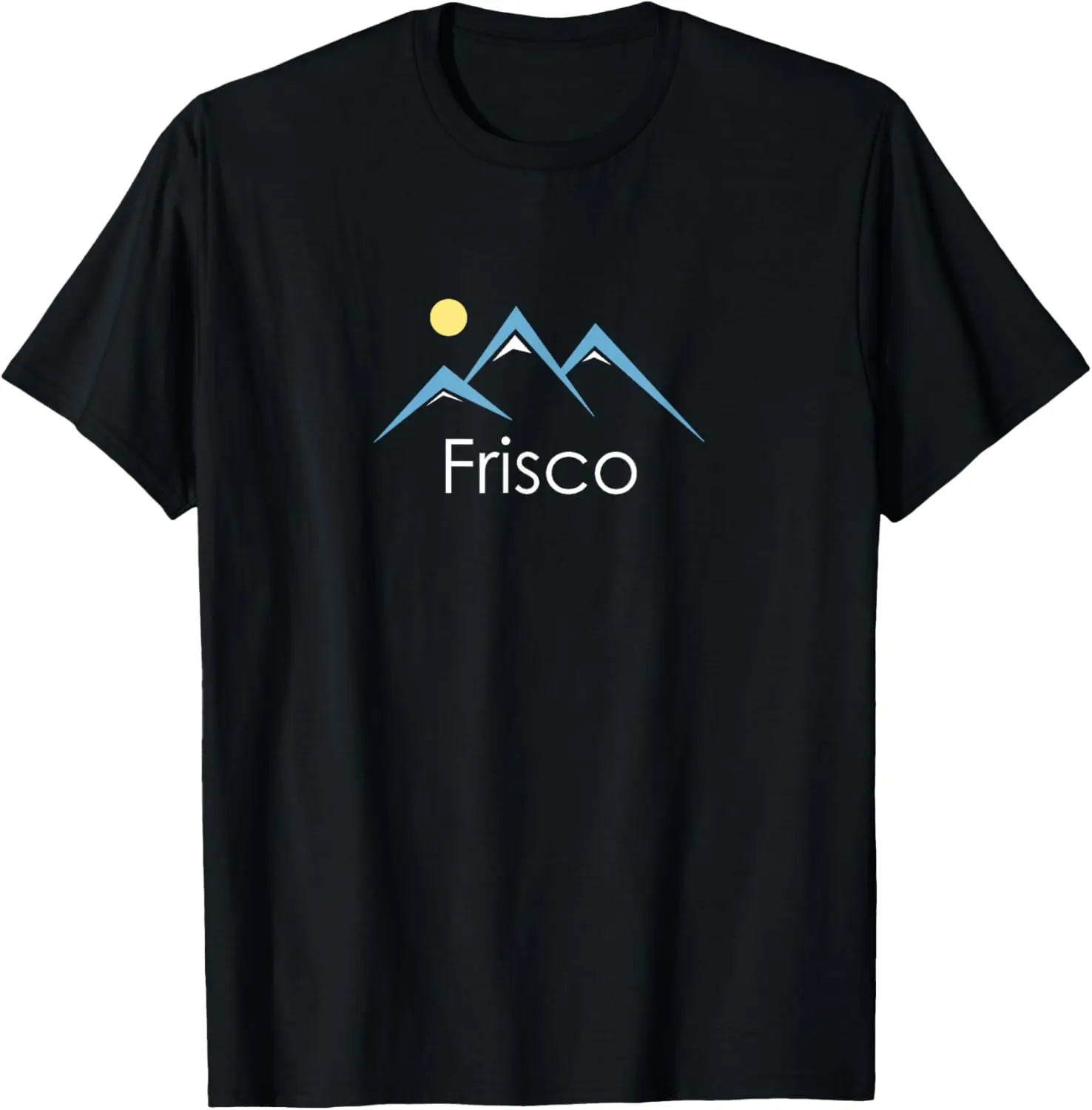 Women's Vintage Short-Sleeve Graphic T-Shirt - Distressed Cotton, Retro Frisco Colorado Print, Round Neck Everyday Casual Top