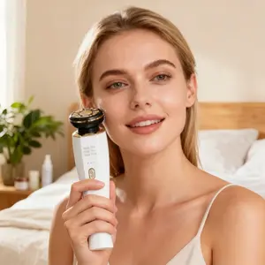Portable hand-held electric facial introduction instrument, vibration beauty instrument, 3-in-1 red light therapy, Led facial light, suitable for face and neck, anti-wrinkle anti-aging, lifting, firming skin instrument, usb charging, suitable for holida