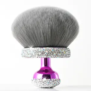 Large Multi-Use Powder Brush with Rhinestone Handle, High-End Nail Dust Brush, Body Brush, Blush Brush, Makeup and Manicure Tool