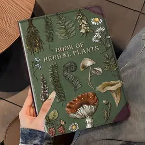 Plant & Flower Pattern Tablet Case, Book Style Tablet Protective Cover, Tablet Protector for iPad Pro 2022 2021 2020 2019, iPad Air 3 2 1, iPad Mini 5 4 3 2 1, iPad Accessories