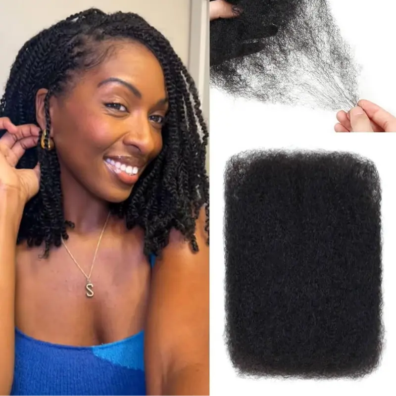Afro curly Bulk hair