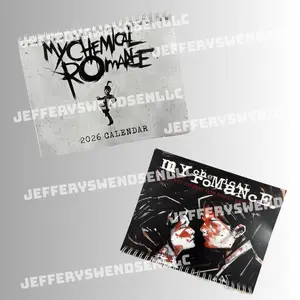 My Chemical Romance 2026 Wall Calendar, America Rock Band Calendar, Celebrity Unique Holiday, New Year, Funny Gift For Music Lover