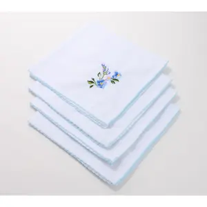Charles Gallen Set of 4 Embroidered Napkins