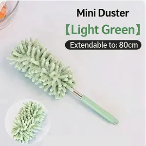 Lightweight Microfiber Car Duster, Extendable Pole, Bendable Head, Scratch-Free Cleaner for Auto Detailing, Household Cleaning Accessory