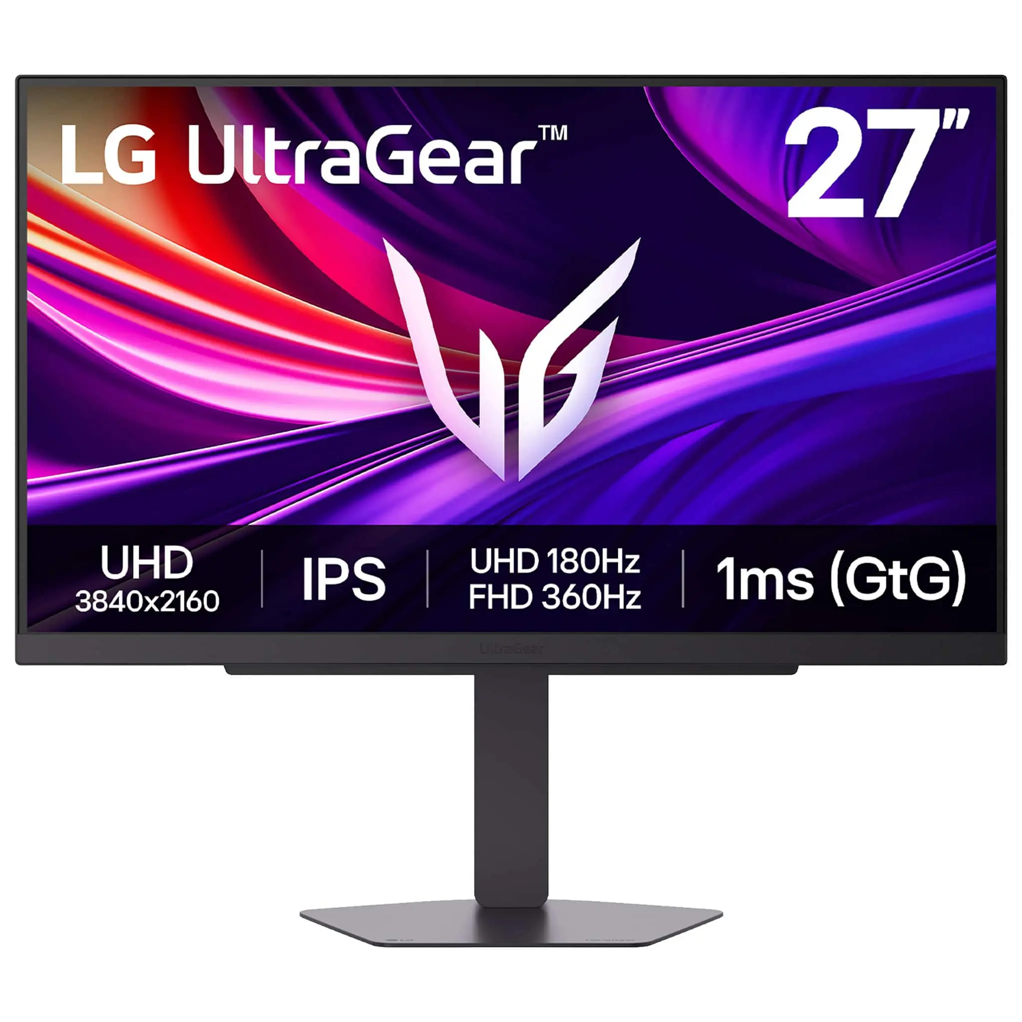 UltraGear 27 IPS Dual Mode (4K UHD 180Hz, FHD 360Hz), 1ms, NVIDIA G-SYNC, AMD Freesync Gaming Monitor (HDMI, DP, USB-C)