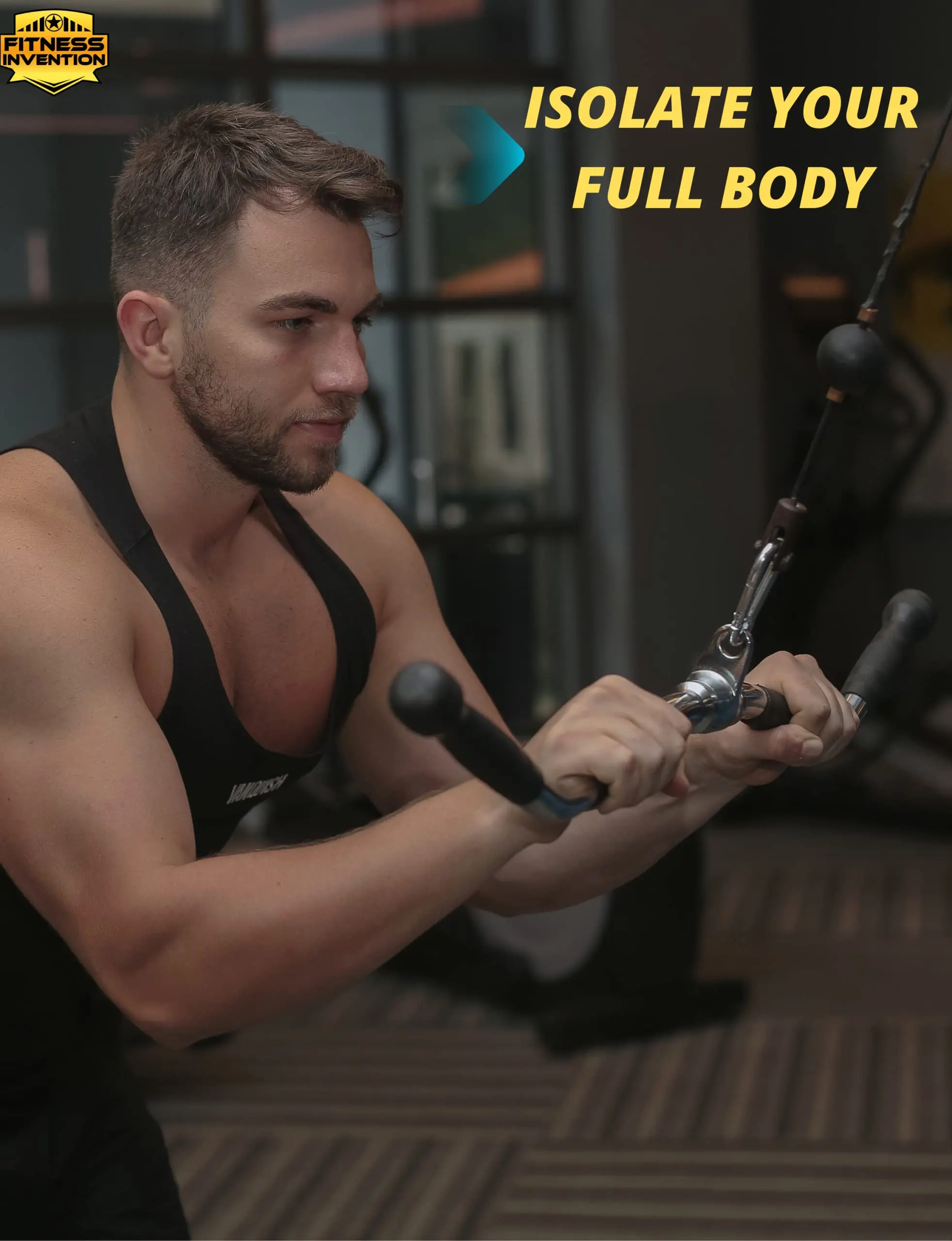 Fitness Invention LAT Pulldown Bar - LAT Bar Pull Down Attachment 30 ...