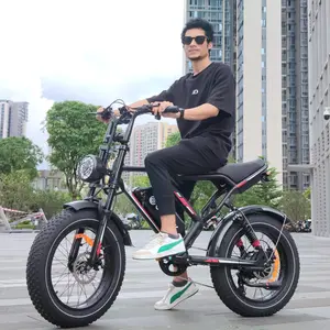 S8 All-Terrain Commuter Electric Bike - 1000W Peak Motor, 31MPH Max Speed, 21-31 Miles Max Range, 20'' Off-Road Fat Tires, 7-Speed Adjustment, Shock Absorption System, Smart APP Control, Ideal for Urban Commuting & Suburban Riding