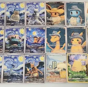 Pokémon Custom-made Van Gogh Fan Art Cards - 18 Full Set Inspired by Starry Night - Great Display Pieces & Cool Collectibles