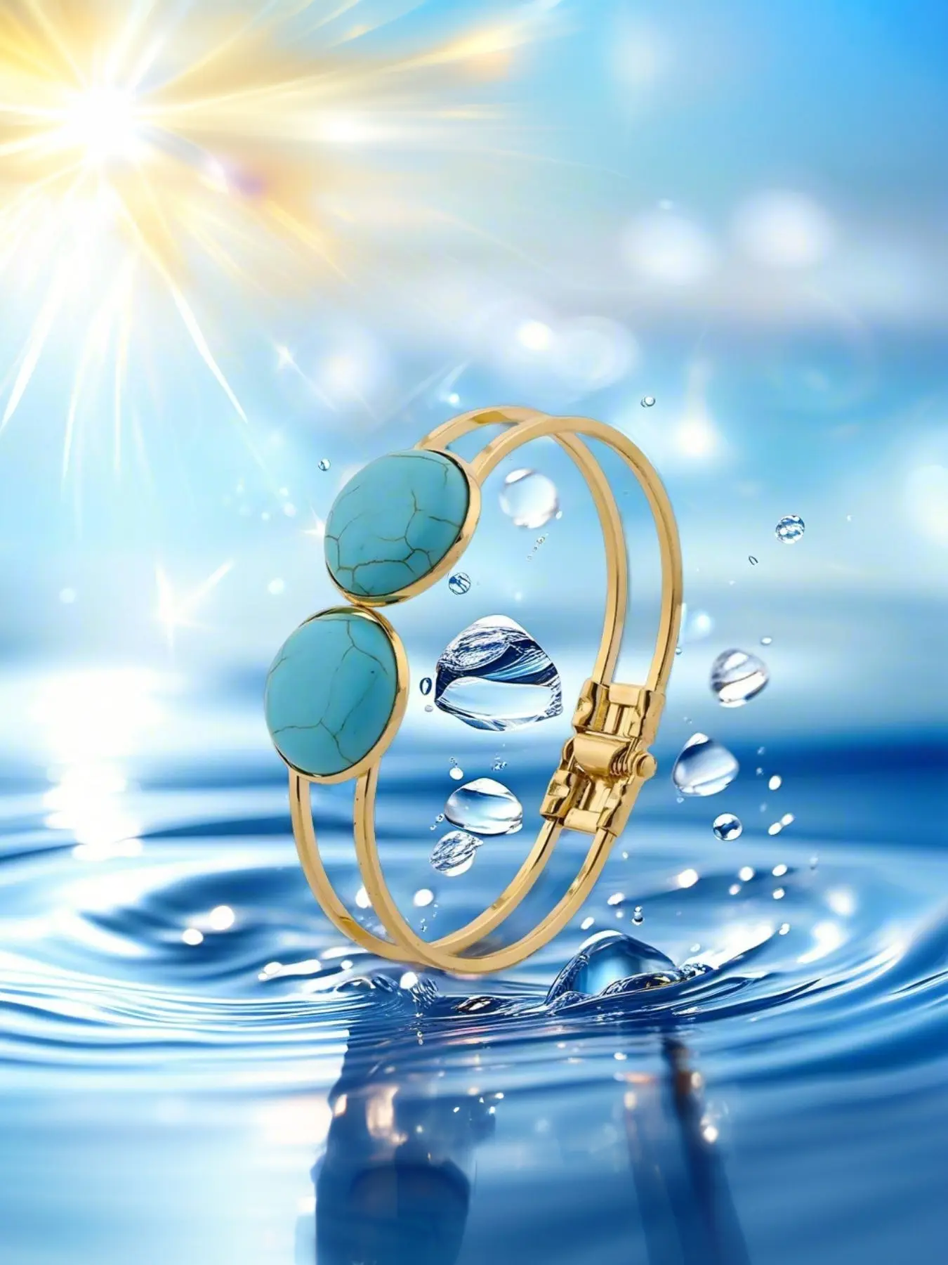 Vintage natural blue turquoise bracelet: understated luxury and versatile for everyday wear, Exquisite bracelet, High Quality Bracelet