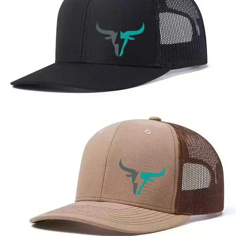 2Pack Unisex Ox-Head Print Street Fashion Cap | Breathable Adjustable Fitted Snapback Hats Premium Snapback for Outdoor Activities Streetwear Hat