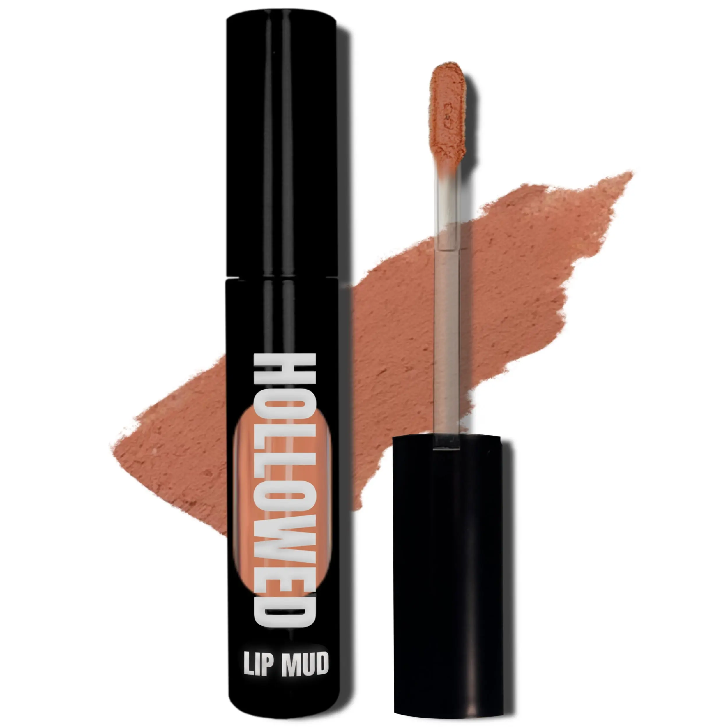 HOLLOWED Velvet Matte Lip Mud, Whipped Texture Lipstick with Soft Blurring Matte Finish | Comfortable and Buildable Coverage | Vegan & Cruelty Free | 5 Shades (HB - 593 (Pale Nude))