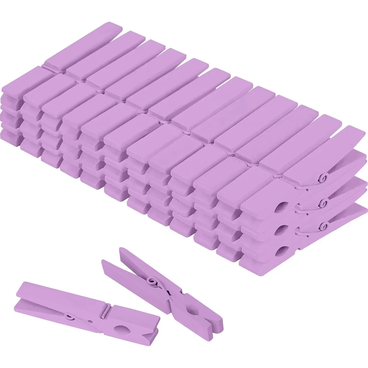 Colored Clothes pins 2.9inch 50 count , Colorful ClothesPins Wooden Clips for Photos Pictures Decorative Crafts, Decoration clothespins Clothing  clothespins 2.9inch 50 count ()