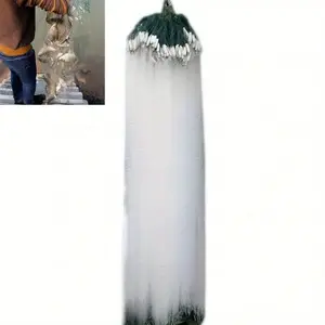 Upgraded Dense Floating Cast Net with Even Weighted Sinkers for Full Spread, Ideal for Lake River Pond and Boat Fishing, Fast Fish Enclosure for Weekend Anglers