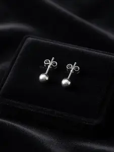 Timeless 3mm Sterling Silver Ball Stud Earrings