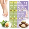 Original Derma Beauty Sheet Foot Mask - 6/12/24 Pairs, Shea Butter, Avocado, Charcoal, Hemp Seed, Fragranced, Lightweight Oil, Intensive Nourishing Moisturizer, Tender Smooth Korean Home Pedicure Essential