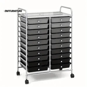 Quarterly discount Costway 20 Drawers Rolling Storage Cart Art Craft Organizer on Wheels Multipurpose