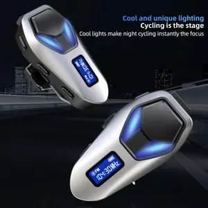 New Off-Road Cycling Bluetooth Headphones  Zinc Alloy Body, 3D Surround Sound, IP65 Waterproof, Night Riding Ambient Light