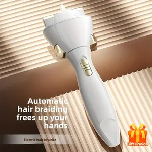 Automatic Braiding Tool! One-Click Operation, Easy to Make Twist Braids, Fishbone Braids, And More Styles. Even for Handicapped People. 30-Second Quick Braiding, Suitable for All Hair Types. Perfect Gift for Barbers And Stylists
