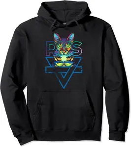 Cats Rainbow Kitten Surprise Cute Cat Pullover Hoodie - Jaredsab Shop 44B0D22R7ZWC
